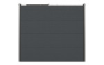 FLEXIDOOR Garagentor Sektionaltor Eco Woodgrain L-Sicke RAL 7016 2