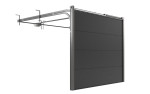 FLEXIDOOR Garagentor Sektionaltor Pro Sandgrain L-Sicke RAL 9005 1