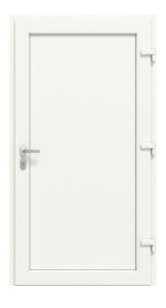 Haustür Kunststoff Premium Plus F001 RAL 9016-RAL 9016 Frontansicht innen