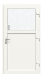 Haustür Kunststoff Premium Plus F002 RAL 9016-RAL 9016 Frontansicht innen