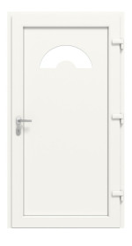 Haustür Kunststoff Premium Plus F010 RAL 9016-RAL 9016 Frontansicht innen