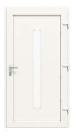 Haustür Kunststoff Premium Plus F003 RAL 9016-RAL 9016 Frontansicht innen