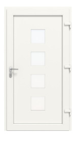 Haustür Kunststoff Premium Plus F008 RAL 9016-RAL 9016 Frontansicht innen