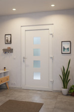 Haustür Kunststoff Premium Plus F008 RAL 9016-RAL 9016 Stilwelt innen