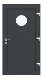 Haustür Kunststoff Premium Plus F011 RAL 7016-RAL 7016 Frontansicht innen