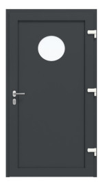 Haustür Kunststoff Premium Plus F011 Anthrazit Struktur-Anthrazit Struktur Frontansicht innen