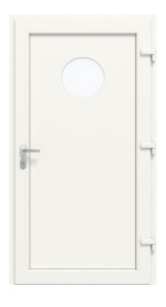 Haustür Kunststoff Premium Plus F011 RAL 9016-RAL 9016 Frontansicht innen