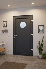 Haustür Kunststoff Premium Plus F011 RAL 7016-RAL 7016 Stilwelt innen
