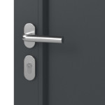Haustür Kunststoff Premium Plus F011 Anthrazit Struktur-Anthrazit Struktur Detail Oberfläche