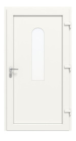 Haustür Kunststoff Premium Plus F012 RAL 9016-RAL 9016 Frontansicht innen