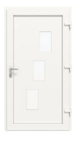 Haustür Kunststoff Premium Plus F015 RAL 9016-RAL 9016 Frontansicht innen