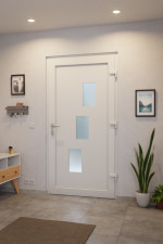 Haustür Kunststoff Premium Plus F015 RAL 9016-RAL 9016 Stilwelt innen