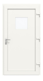 Haustür Kunststoff Premium Plus F017 RAL 9016-RAL 9016 Frontansicht innen