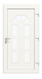 Haustür Kunststoff Premium Plus F026 RAL 9016-RAL 9016 Frontansicht innen