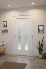 Haustür Kunststoff Premium Plus F026 RAL 9016-RAL 9016 Stilwelt innen