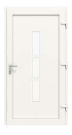 Haustür Kunststoff Premium Plus F027 RAL 9016-RAL 9016 Frontansicht innen