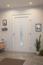 Haustür Kunststoff Premium Plus F027 RAL 9016-RAL 9016 Stilwelt innen