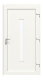 Haustür Kunststoff Premium Plus F031 Anthrazit Struktur-RAL 9016 Frontansicht innen