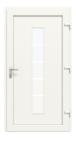 Haustür Kunststoff Premium Plus F036 RAL 9016-RAL 9016 Frontansicht innen