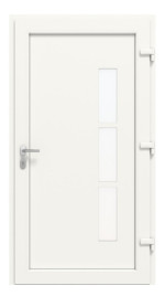 Haustür Kunststoff Premium Plus F041 RAL 9016-RAL 9016 Frontansicht innen