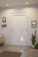 Haustür Kunststoff Premium Plus F041 RAL 9016-RAL 9016 Stilwelt innen