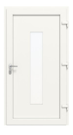 Haustür Kunststoff Premium Plus F052 RAL 9016-RAL 9016 Frontansicht innen