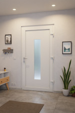 Haustür Kunststoff Premium Plus F052 RAL 9016-RAL 9016 Stilwelt innen