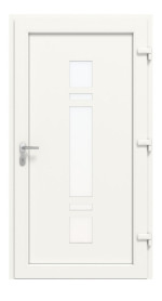 Haustür Kunststoff Premium Plus F057 RAL 9016-RAL 9016 Frontansicht innen