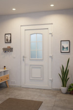 Haustür Kunststoff Premium Plus T002 RAL 9016-RAL 9016 Stilwelt innen