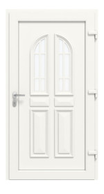 Haustür Kunststoff Premium Plus T009 RAL 9016-RAL 9016 Frontansicht innen