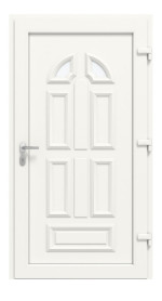 Haustür Kunststoff Premium Plus T011 RAL 9016-RAL 9016 Frontansicht innen