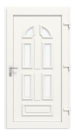 Haustür Kunststoff Premium Plus T023 RAL 9016-RAL 9016 Frontansicht innen