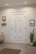Haustür Kunststoff Premium Plus T023 RAL 9016-RAL 9016 Stilwelt innen