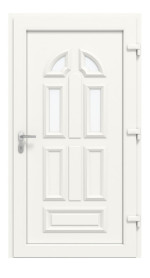 Haustür Kunststoff Premium Plus T024 RAL 9016-RAL 9016 Frontansicht innen
