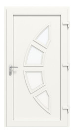 Haustür Kunststoff Premium Plus T035 RAL 9016-RAL 9016 Frontansicht innen