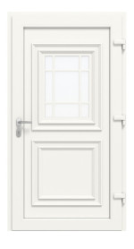 Haustür Kunststoff Premium Plus T047 RAL 9016-RAL 9016 Frontansicht innen
