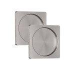 Ansicht von FLEXO Griffmuschelpaar Quadro in Edelstahl-Optik