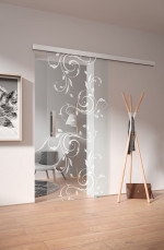 Milieu von FLEXO Klarglas Fantasia S 3634 Ganzglas Schiebetür
