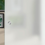 Detail von FLEXO Glasschiebetür Satiniert 1102