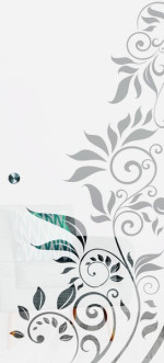 Bild von Flowers 4 Mattprint Schiebetür Ganzglas mit Motiv klar - Erkelenz