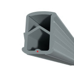 Frontbild von GFA Dichtung SZ-010-CC für Stahlzargen mit senkrechter Nut