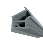 Frontbild von GFA Dichtung SZ-077-CC für Stahlzargen mit senkrechter Nut