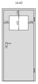 Bild 2 von Esche Weiß ES 242 Typ LA-40 PortaLit Zimmertür - Westag