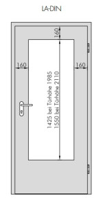 Bild 2 von Platineiche Ei 424 Typ LA-DIN GetaLit Innentür - Westag
