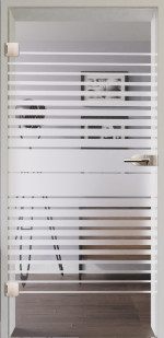 Frontansicht Motiv 311 Ganzglastür - Lienbacher Glas