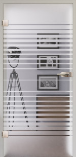 Wohnmilieu mit Modell 311 negativ Glastür