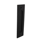 Griffmuschel eckig 220 x 60 x 6 mm zum Anschrauben Schwarz matt - Intersteel