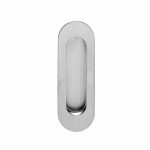 Griffmuschel oval 120 x 40 mm Edelstahl gebürstet - Intersteel