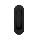 Griffmuschel oval 120 x 40 mm Schwarz matt - Intersteel