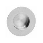 Griffmuschel rund 52/85 mm Edelstahl gebürstet - Intersteel